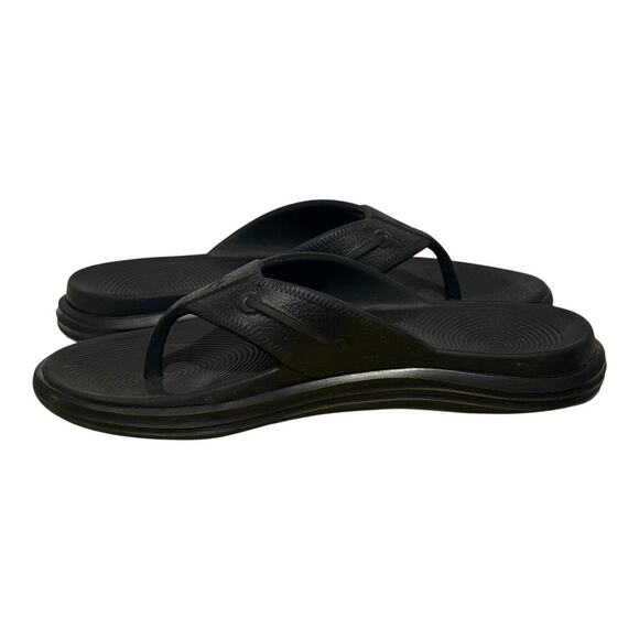 Sperry Black EVA Flip Flop Women's Size 8 Water Friendly Casual Comfort Sandals - Picture 6 of 8